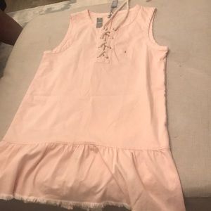 Pink ruffle dress